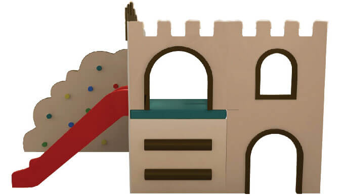 Area Soft Castello con scivolo Festopolis FEAS-035 1