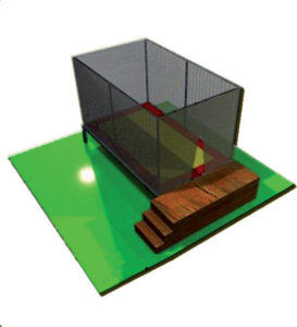 Tappeto elastico rettangolare 1 posto