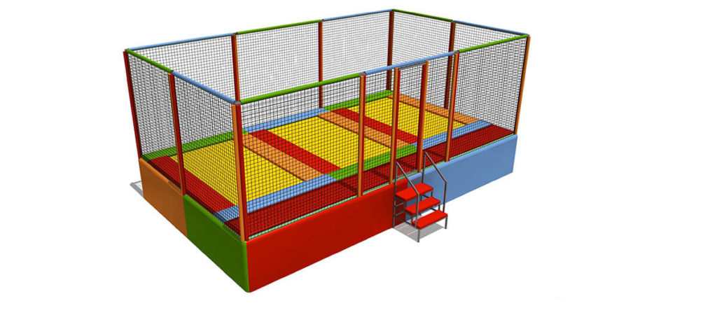 Tappeti Elastici Tappeto elastico rettangolare 3 posti Festopolis FETE 003