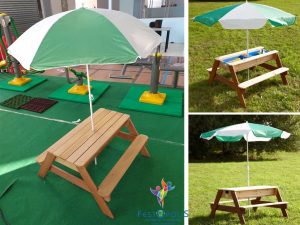 Tavolo Pic Nic Con Ombrellone